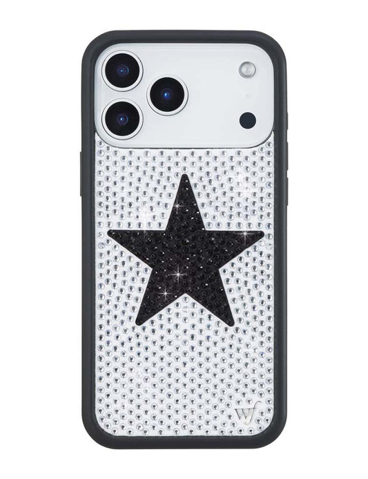 Rhinestone Star - White and Black iPhone 18 Pro Max Case
