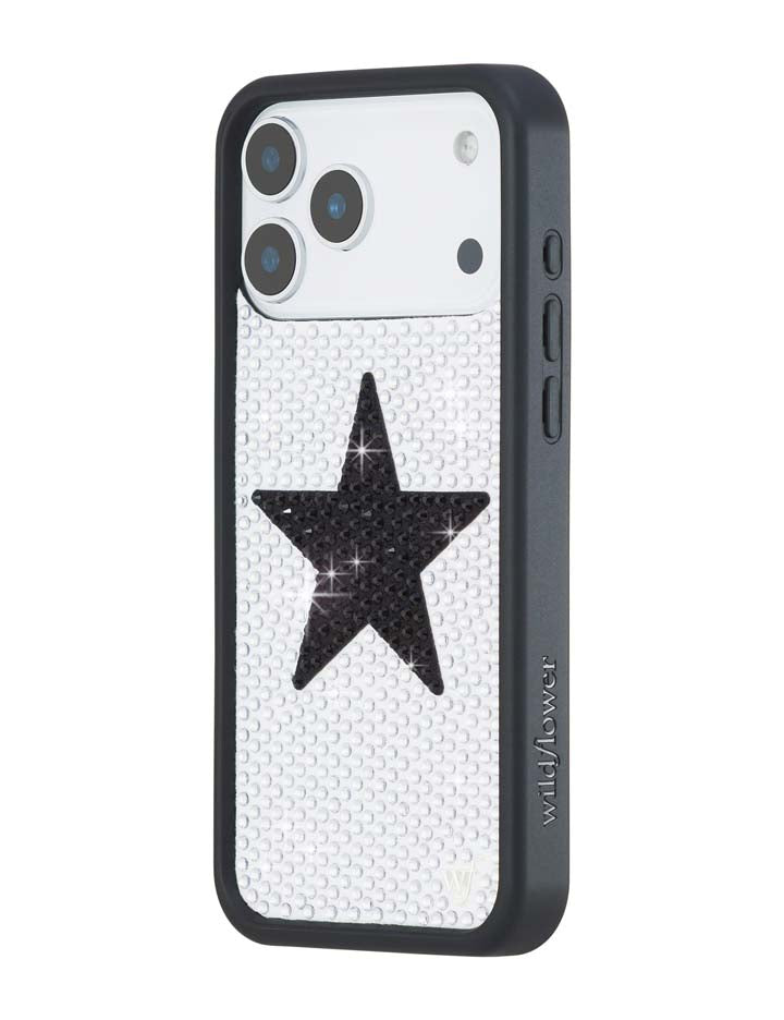 Rhinestone Star - White and Black iPhone 18 Pro Max Case