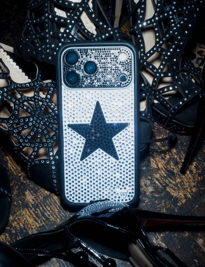 Rhinestone Star - White and Black iPhone 18 Pro Max Case