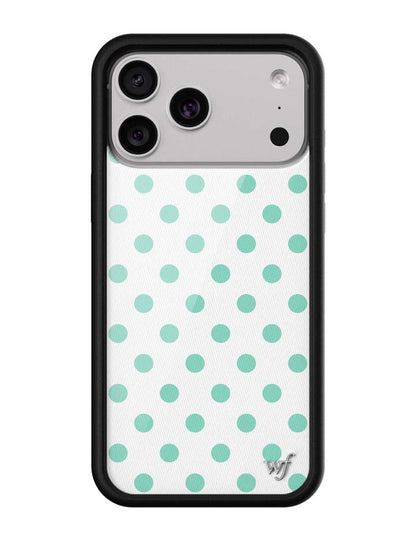 Polka Dot - White and Turquoise iPhone 18 Pro Max / Standard Case