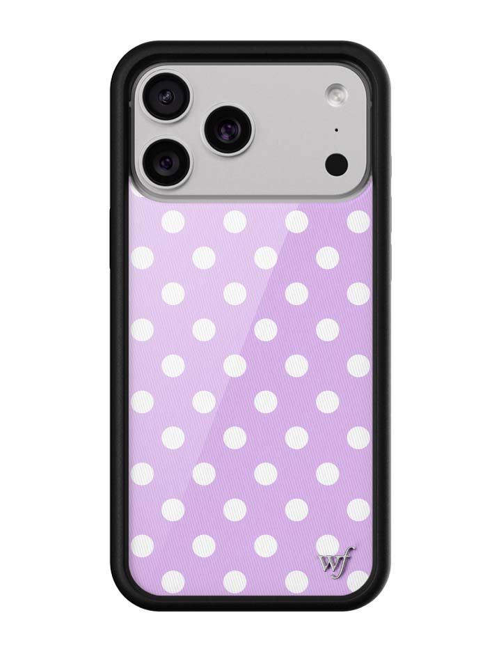 Polka Dot - Lavender and White iPhone 18 Pro Max / Standard Case