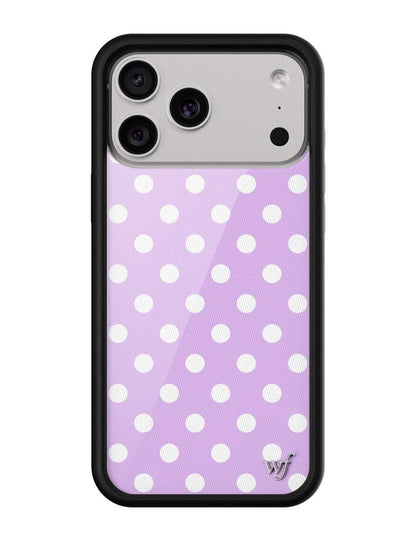 Polka Dot - Lavender and White iPhone 18 Pro Max / Standard Case
