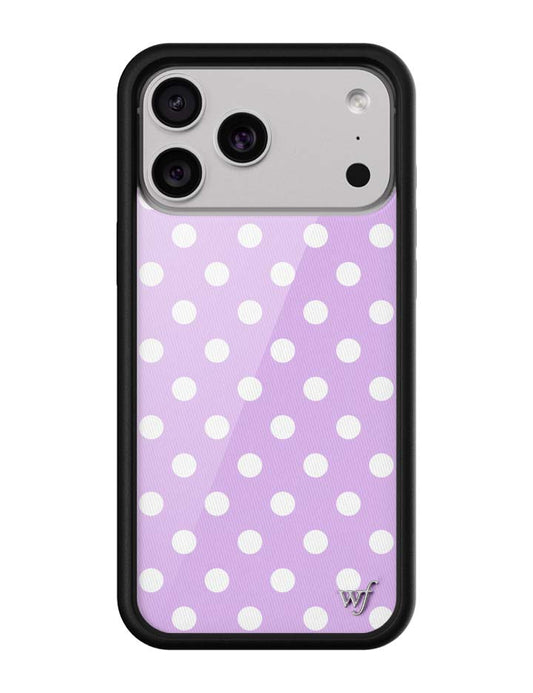 Polka Dot - Lavender and White iPhone 18 Pro Max / Standard Case