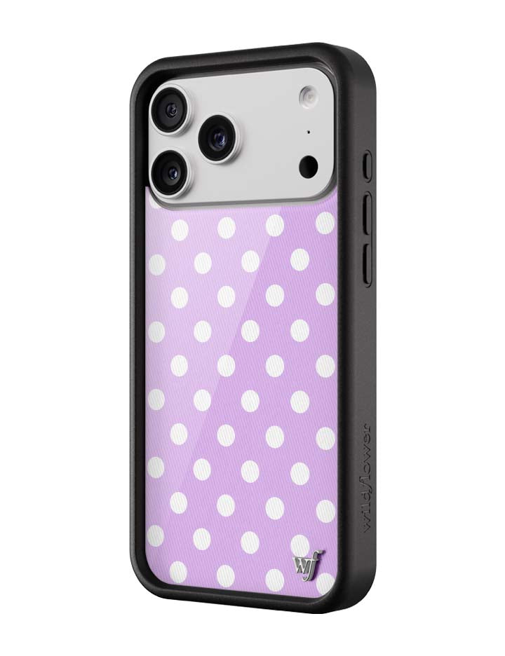 Polka Dot - Lavender and White iPhone 18 Pro Max / Standard Case