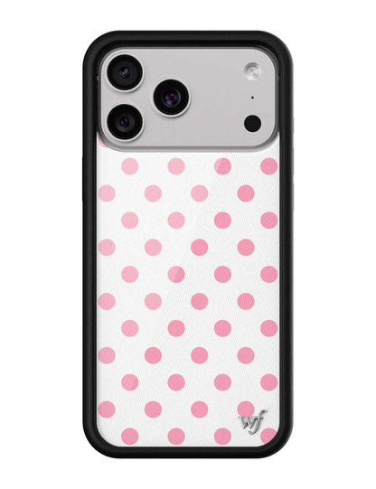 Polka Dot - White and Pink iPhone 18 Pro Max / Standard Case