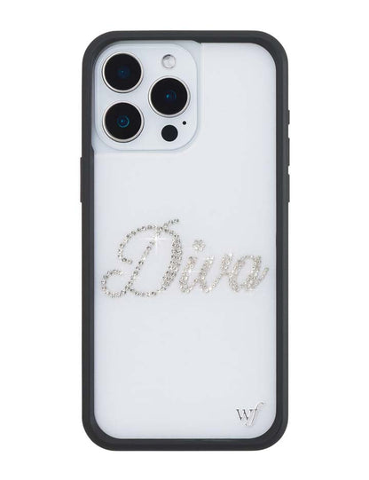 Frankies Bikinis Rhinestone Diva iPhone 15 Pro Max Case