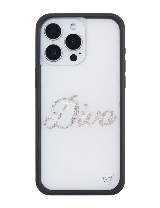 Frankies Bikinis Rhinestone Diva iPhone 15 Pro Max Case