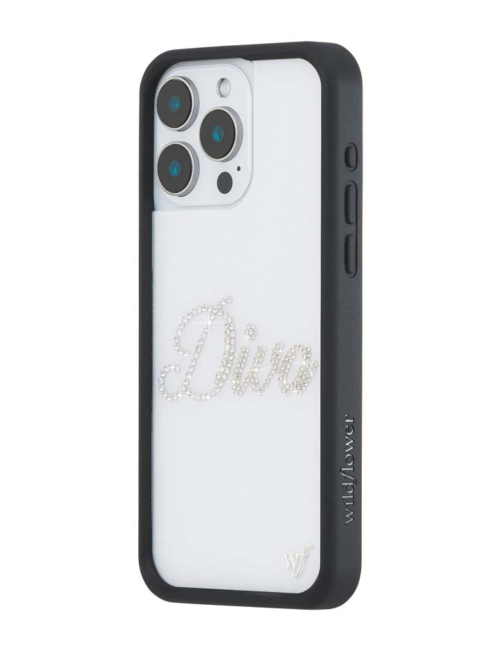 Frankies Bikinis Rhinestone Diva iPhone 15 Pro Max Case