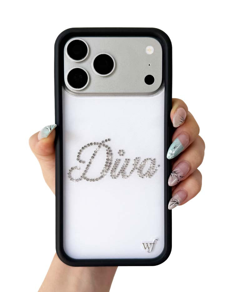 Frankies Bikinis Rhinestone Diva iPhone 15 Pro Max Case