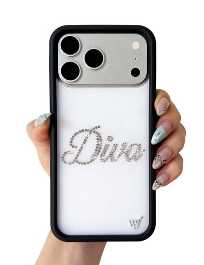 Frankies Bikinis Rhinestone Diva iPhone 15 Pro Max Case