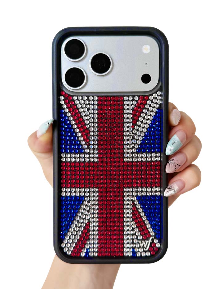 Rhinestone Union Jack iPhone 18 Pro Max Case