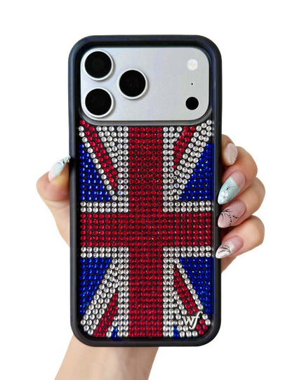 Rhinestone Union Jack iPhone 18 Pro Max Case
