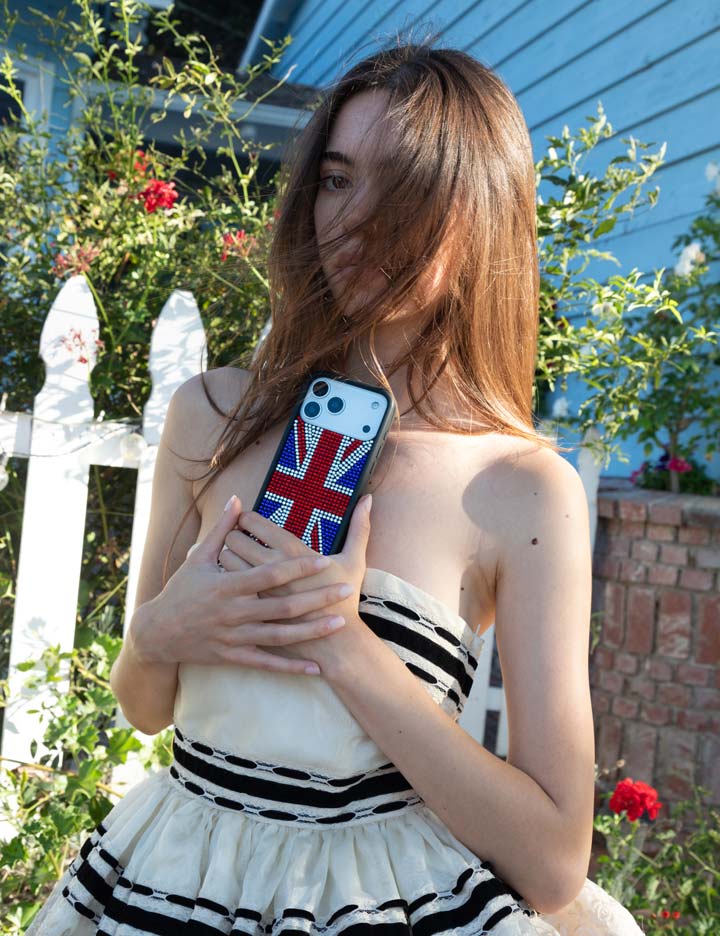 Rhinestone Union Jack iPhone 18 Pro Max Case