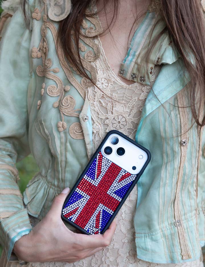 Rhinestone Union Jack iPhone 18 Pro Max Case