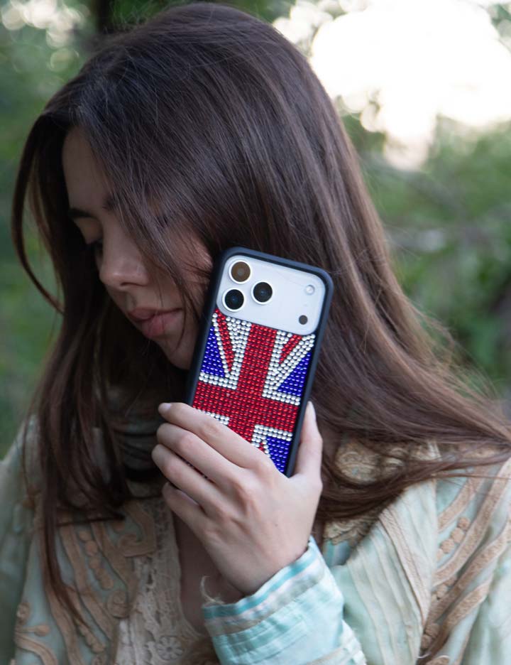 Rhinestone Union Jack iPhone 18 Pro Max Case