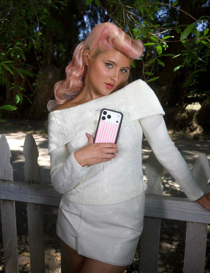 Pink Stripes iPhone 18 Pro Max Case