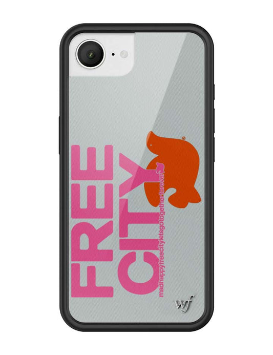 THE MADHAPPY & FREECITY TOGETHERFOREVER - GREY & PINK iPhone 17e Case