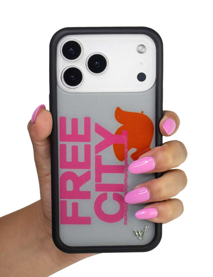 THE MADHAPPY & FREECITY TOGETHERFOREVER - GREY & PINK iPhone 17e Case