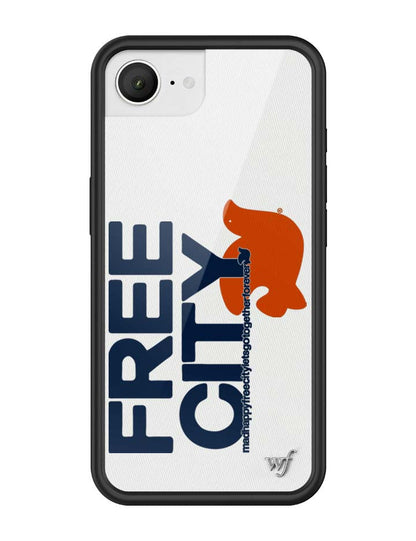 THE MADHAPPY & FREECITY TOGETHERFOREVER - WHITE & NAVY iPhone 17e Case