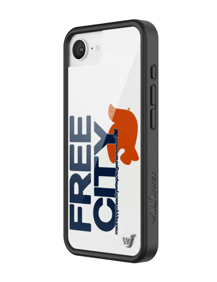 THE MADHAPPY & FREECITY TOGETHERFOREVER - WHITE & NAVY iPhone 17e Case