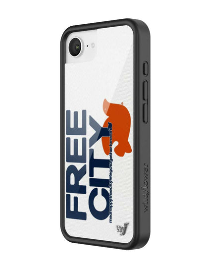 THE MADHAPPY & FREECITY TOGETHERFOREVER - WHITE & NAVY iPhone 17e Case