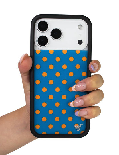 Polka Dot - Blue and Orange iPhone 17 Case