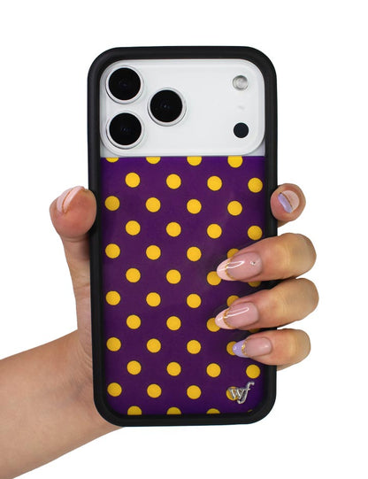 Polka Dot - Purple and Yellow iPhone 18 Pro Max Case