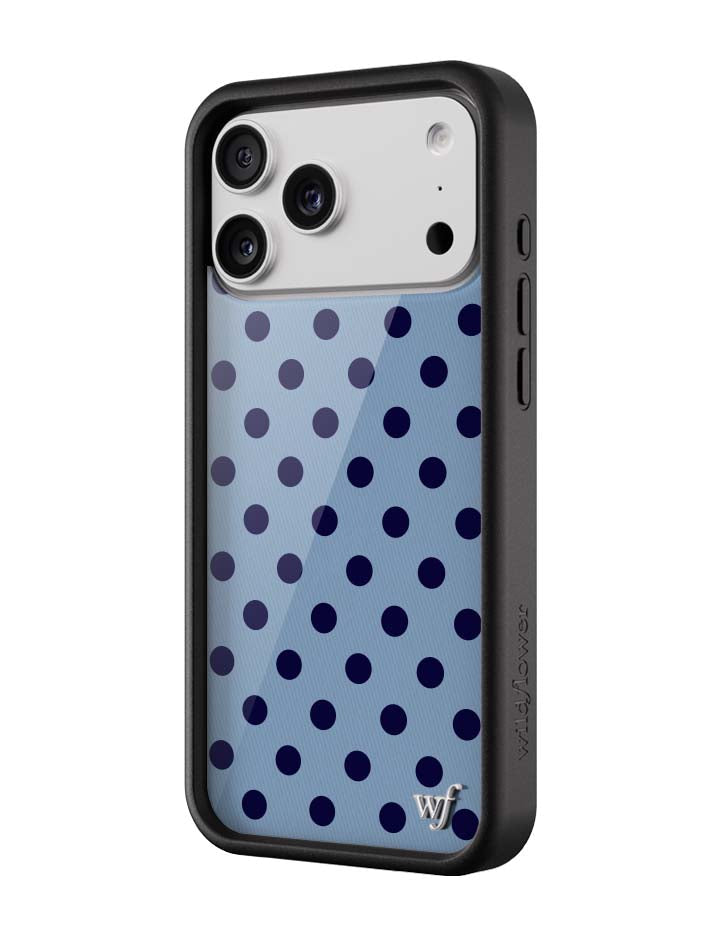Polka Dot - Blue and Navy Blue iPhone 18 Pro Max / Standard Case