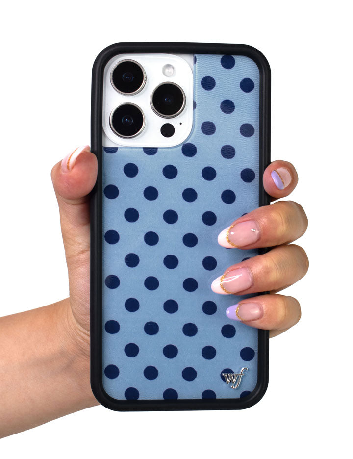 Polka Dot - Blue and Navy Blue iPhone 18 Pro Max / Standard Case
