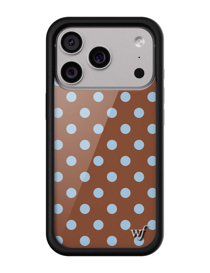 Polka Dot - Brown and Blue iPhone 18 Pro Case