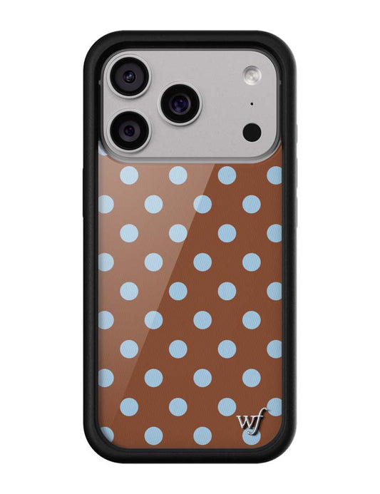 Polka Dot - Brown and Blue iPhone 18 Pro Case
