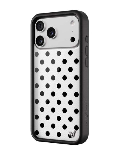 Polka Dot - White and Black iPhone 18 Pro Max / Standard Case