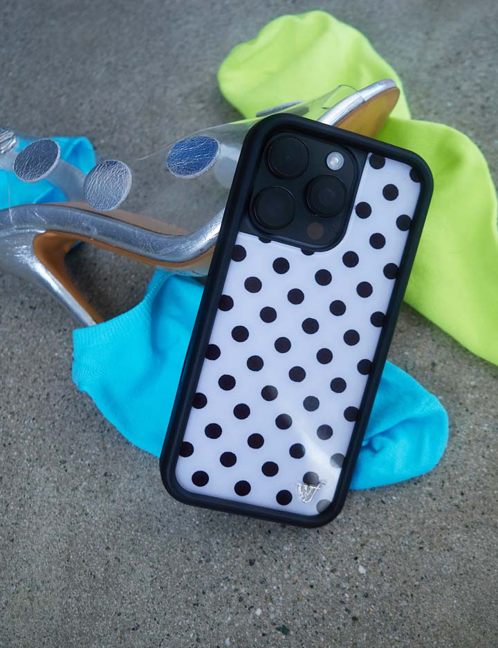 Polka Dot - White and Black iPhone 18 Pro Max / Standard Case