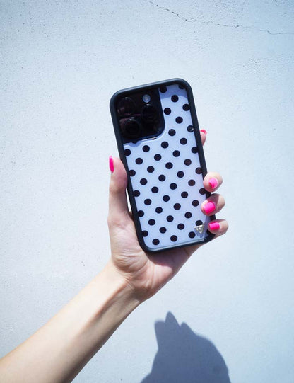Polka Dot - White and Black iPhone 18 Pro Max / Standard Case