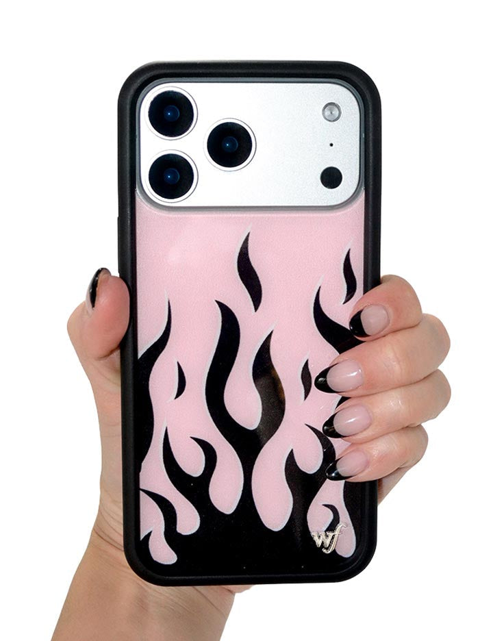 Flames - Pink & Black iPhone 18 Pro Max Case