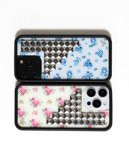 Vintage Floral Stud iPhone 16 Pro Max Case