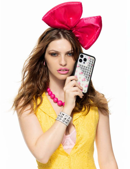 Vintage Floral Stud iPhone 16 Pro Max Case