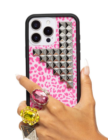 Pink Meow Stud iPhone 17 Case