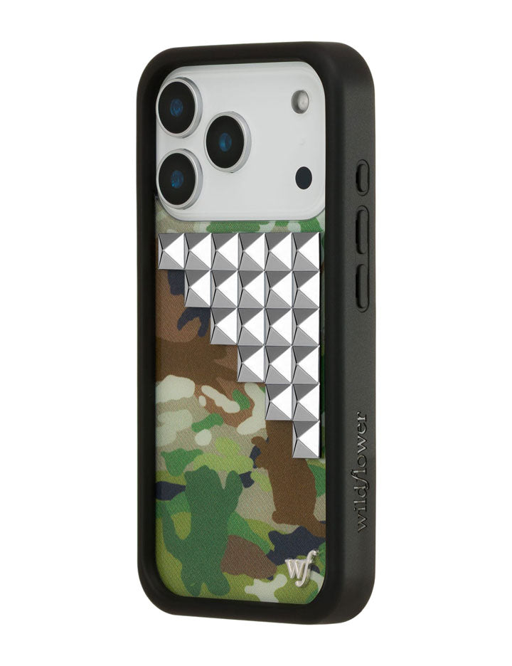 Cat Camo Stud iPhone 17 Pro Case