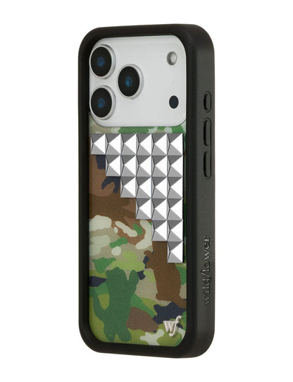 Cat Camo Stud iPhone 17 Pro Case