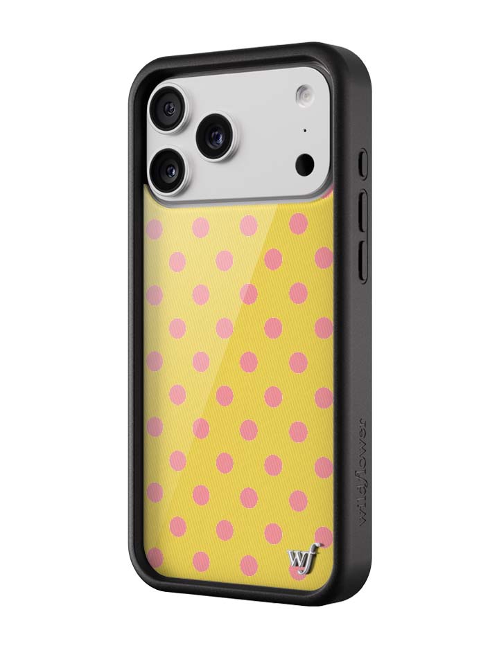 Polka Dot - Yellow and Pink iPhone 18 Pro Max Case
