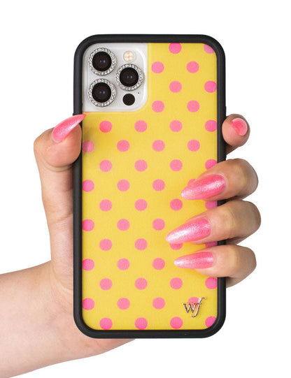 Polka Dot - Yellow and Pink iPhone 18 Pro Max Case