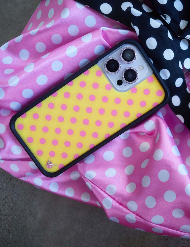 Polka Dot - Yellow and Pink iPhone 18 Pro Max Case