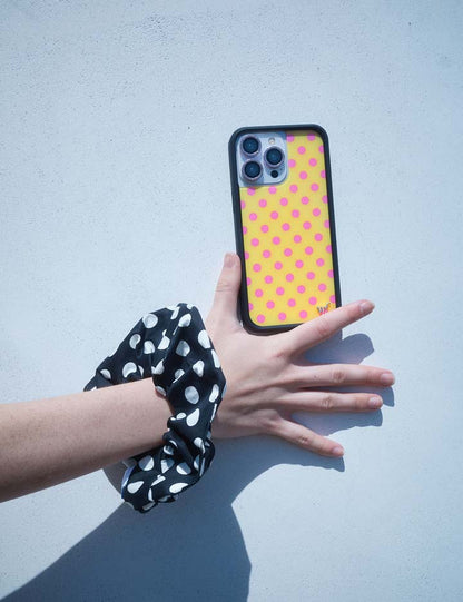 Polka Dot - Yellow and Pink iPhone 18 Pro Max Case