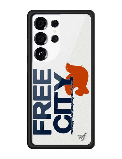 THE MADHAPPY & FREECITY TOGETHERFOREVER - WHITE & NAVY Samsung Galaxy CaseGalaxy S25 Ultra Case
