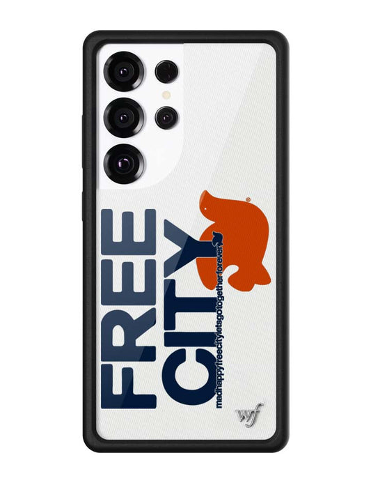 THE MADHAPPY & FREECITY TOGETHERFOREVER - WHITE & NAVY Samsung Galaxy CaseGalaxy S25 Ultra Case
