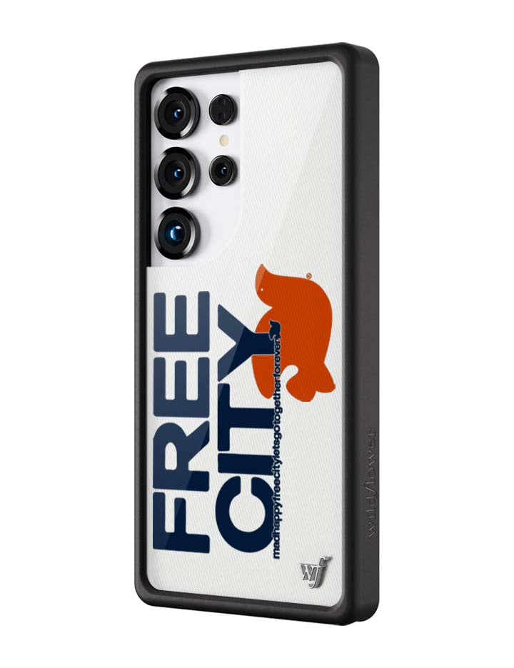 THE MADHAPPY & FREECITY TOGETHERFOREVER - WHITE & NAVY Samsung Galaxy CaseGalaxy S25 Ultra Case