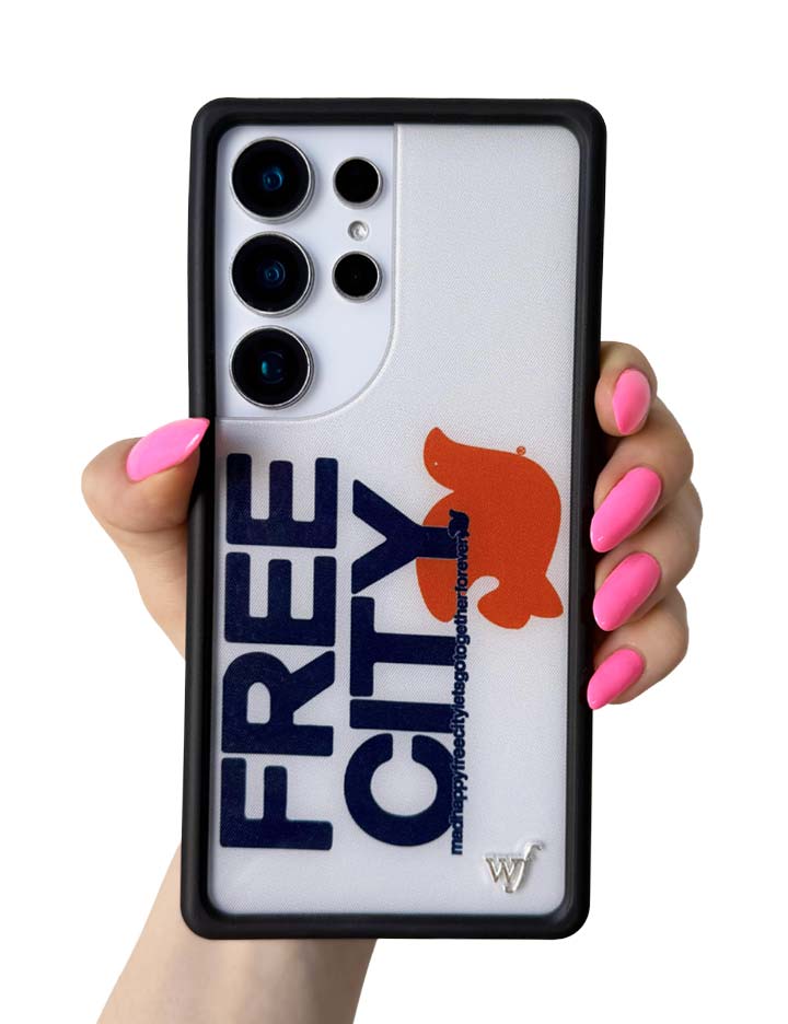 THE MADHAPPY & FREECITY TOGETHERFOREVER - WHITE & NAVY Samsung Galaxy CaseGalaxy S25 Ultra Case