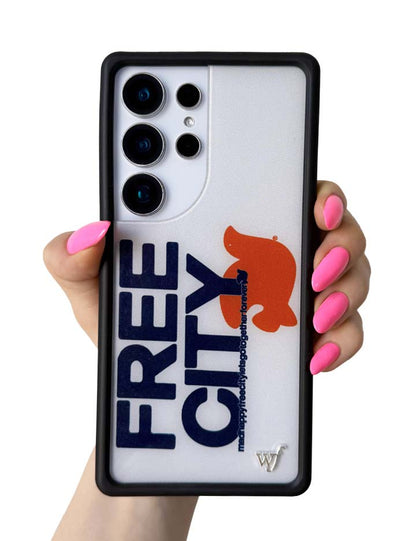 THE MADHAPPY & FREECITY TOGETHERFOREVER - WHITE & NAVY Samsung Galaxy CaseGalaxy S25 Ultra Case