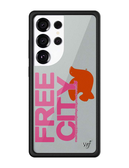 THE MADHAPPY & FREECITY TOGETHERFOREVER - GREY & PINK Samsung Galaxy CaseGalaxy S25 Ultra Case